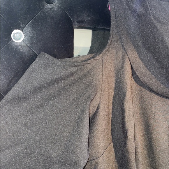 Monfi C Black jumpsuit with fringe bottom - Picture 7 of 12